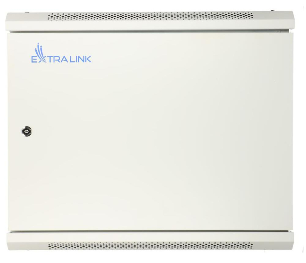 Extralink Szafka wisząca rack 12U 600x600 szara metalowe drzwi EX.12981 - 489405 - zdjęcie 2